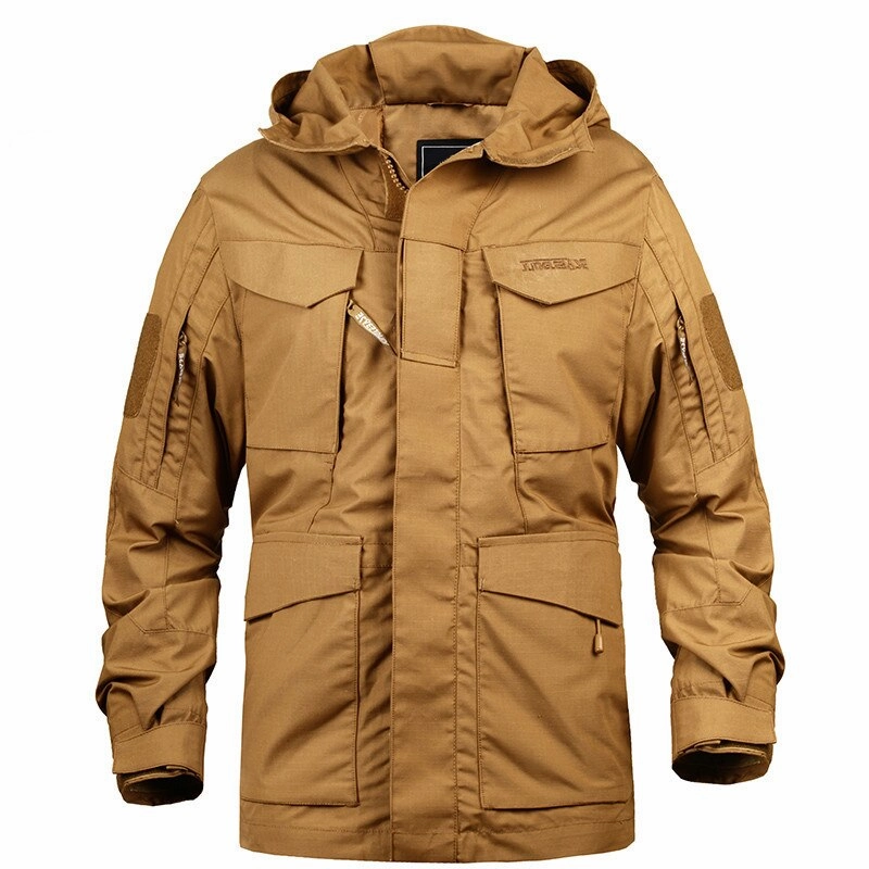 West Louis™ Army Tactical Windbreaker Hooded Outdoor Parka