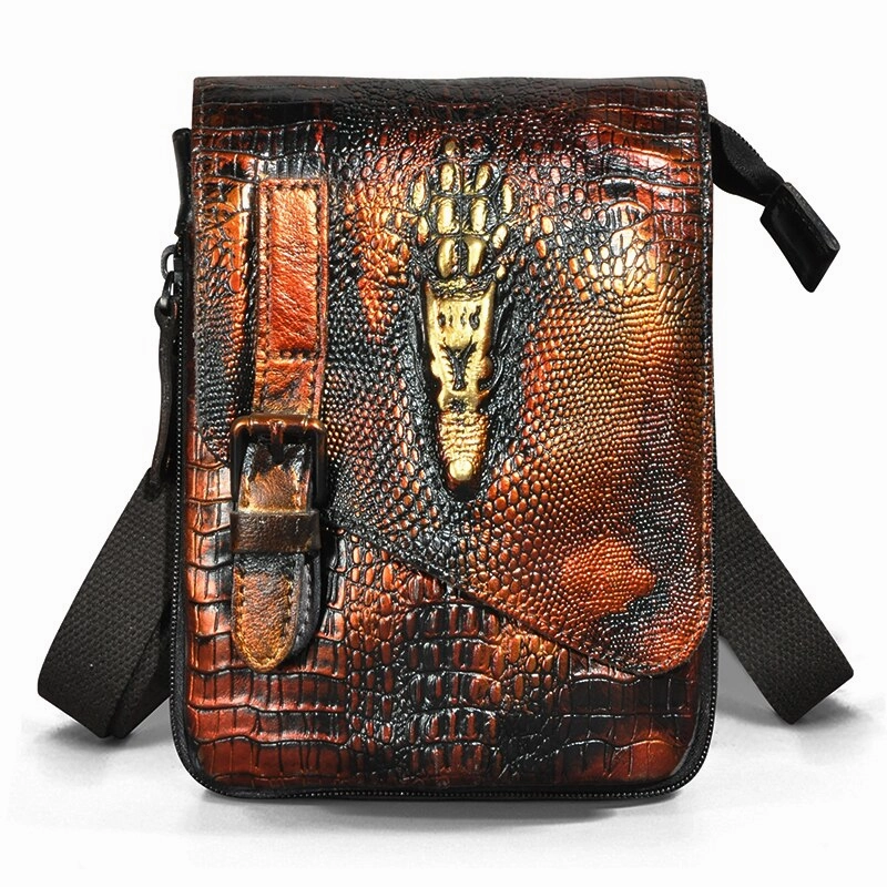West Louis™ Vintage Style Cowhide Leather Satchel Bag