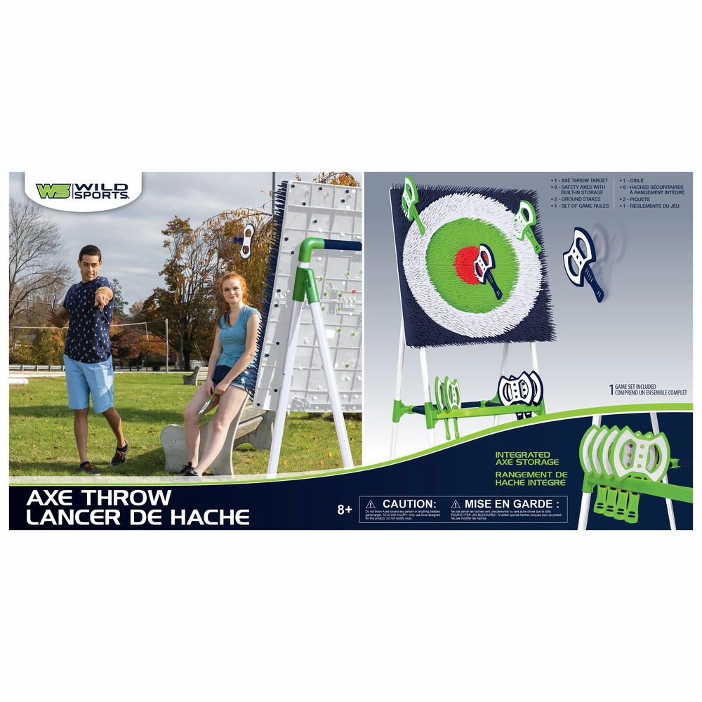 Wild Sports 1-1-11100-AA015 Steel Frame Axe Throw Set