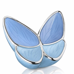 Wings of Hope Butterfly Cremation Urn in Blue