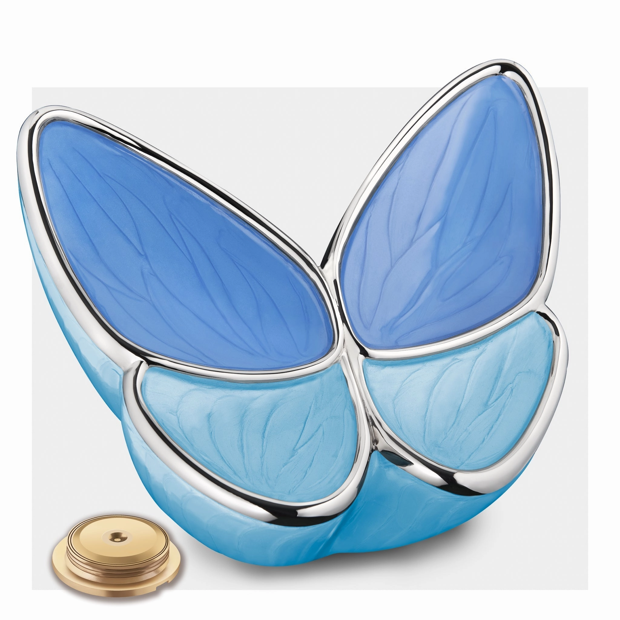 Wings of Hope Butterfly Cremation Urn in Blue