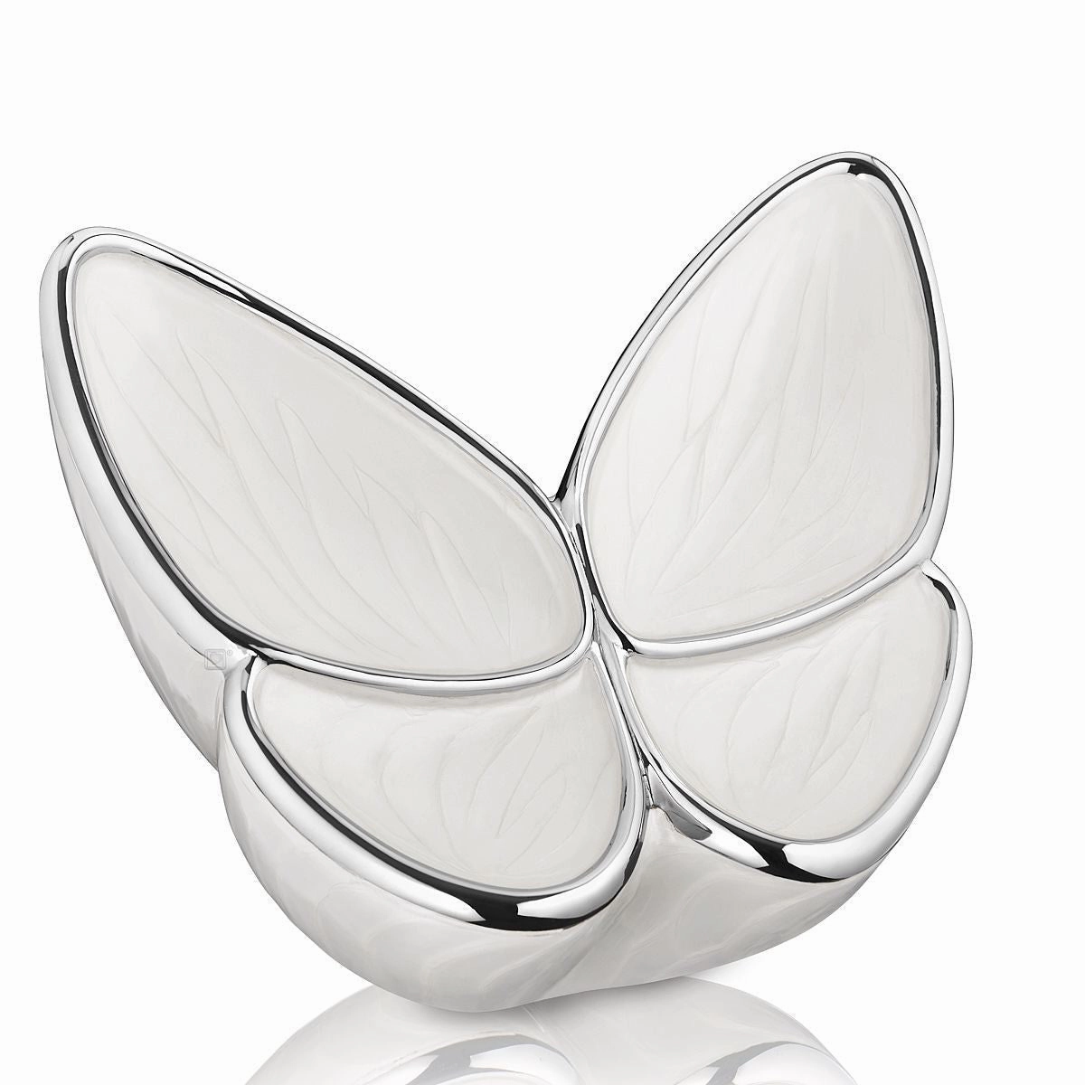 Wings of Hope Butterfly Cremation Urn in Pearl White