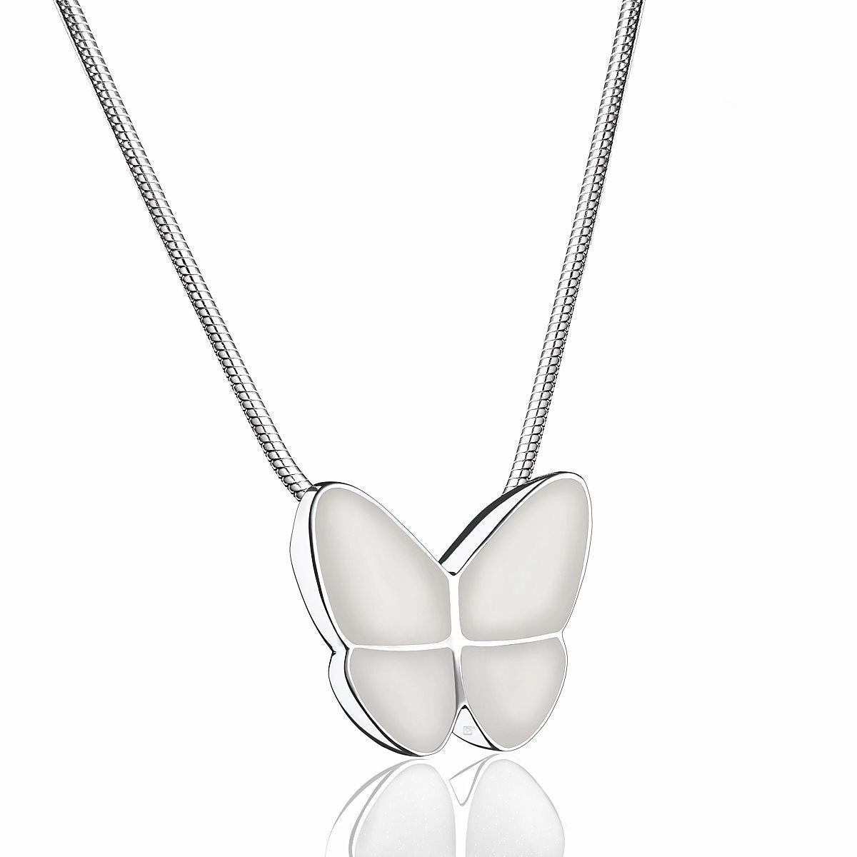 Wings of Hope Butterfly Cremation Urn in Pearl White
