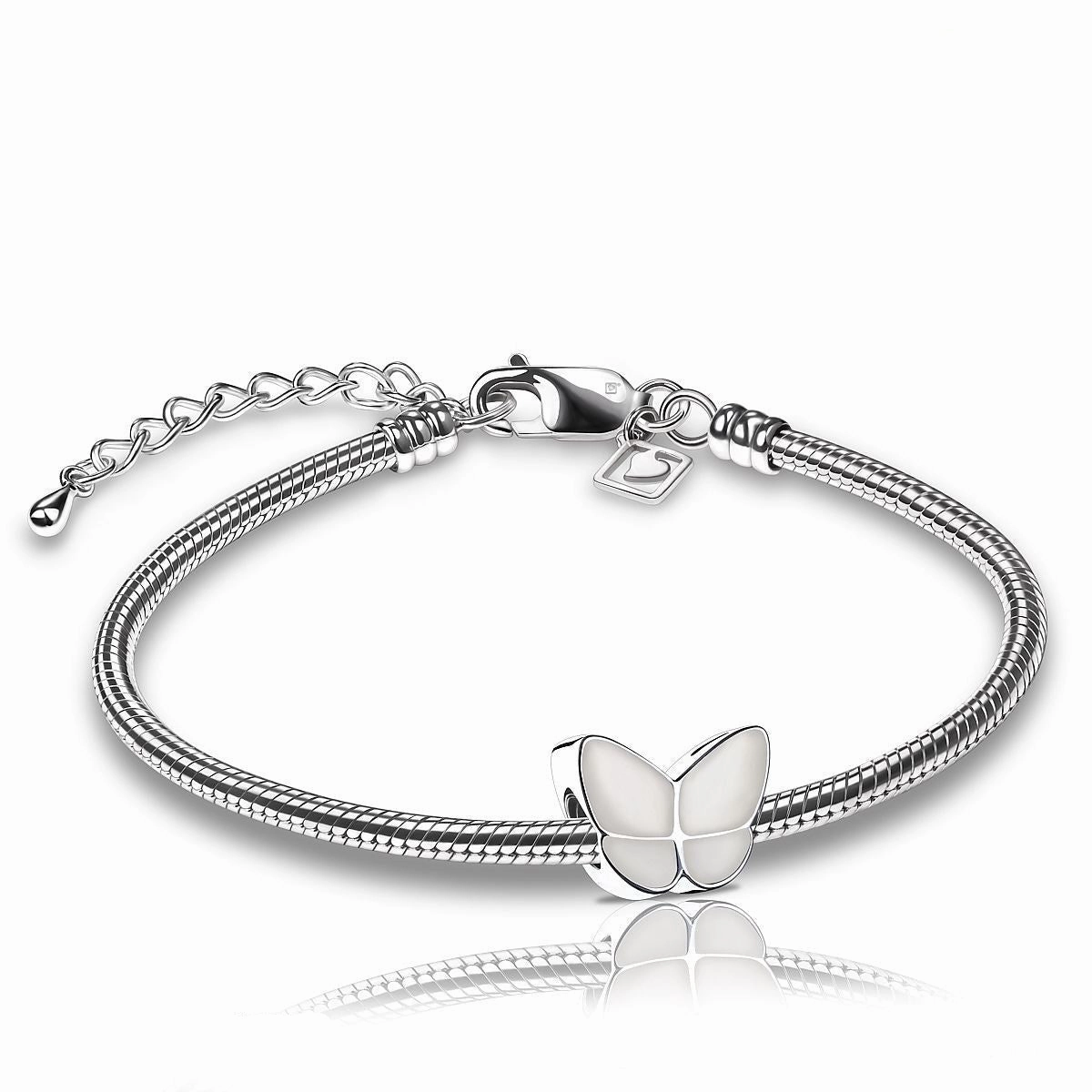 Wings of Hope Butterfly Cremation Urn in Pearl White
