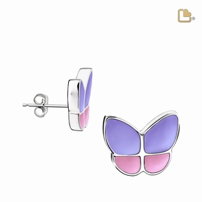 Wings of Hope Butterfly Lavender Earrings